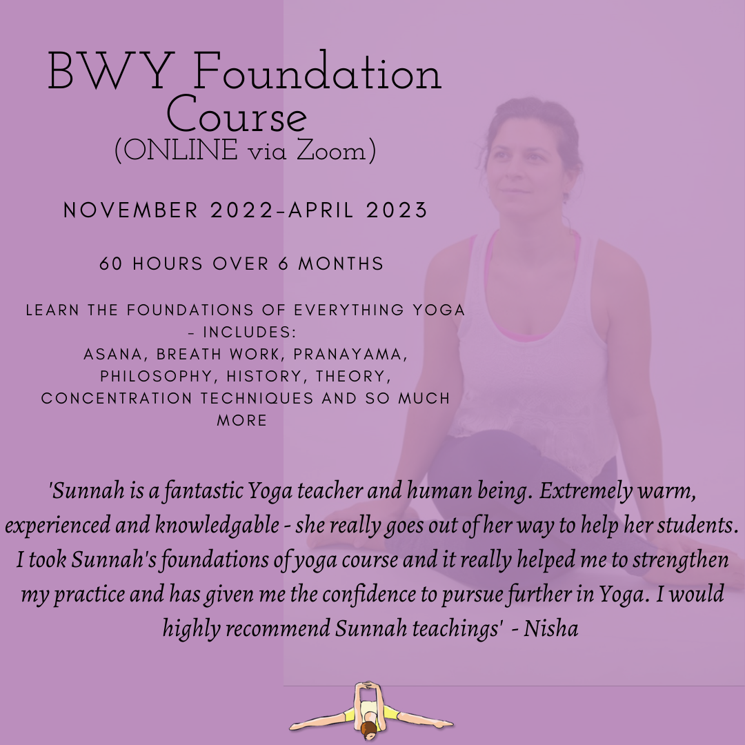 BWY Foundation Course (ONLINE) starts November 2022
